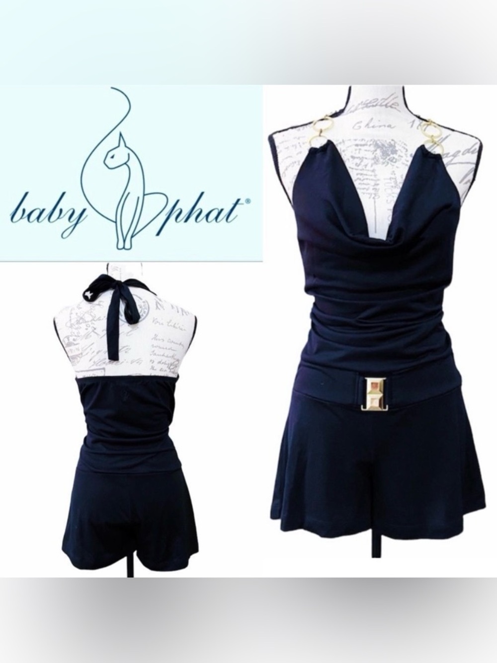 🏖️ Mix & Match 3/$275 🏖️ Vintage Baby Phat Cowl Neck Romper
